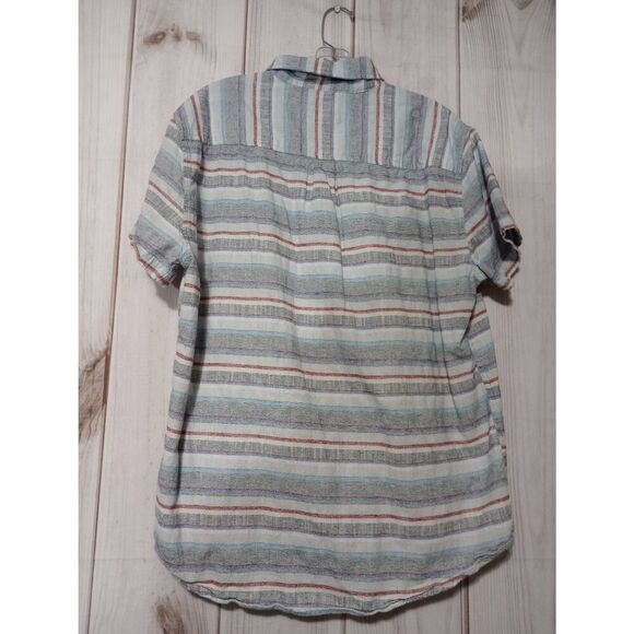 Boston Traders Shirt Men's Large Blue Button Front - Picture 2 of 6